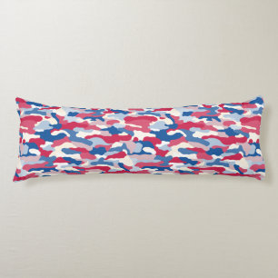 Red White & Blue Camouflage Seitenschläferkissen