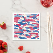 Red White & Blue Camouflage Serviette (Beispiel)