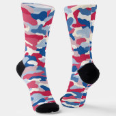 Red White & Blue Camouflage Socken (Gewinkelt)