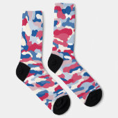 Red White & Blue Camouflage Socken (Rechts)