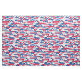 Red White & Blue Camouflage Stoff (Yard (91,4 cm))
