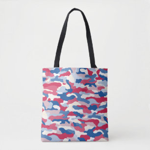 Red White & Blue Camouflage Tasche