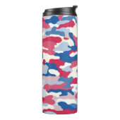 Red White & Blue Camouflage Thermosbecher (Nach links gedreht)