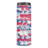 Red White & Blue Camouflage Thermosbecher (Rückseite)