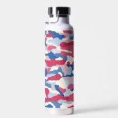 Red White & Blue Camouflage Trinkflasche (Rechts)