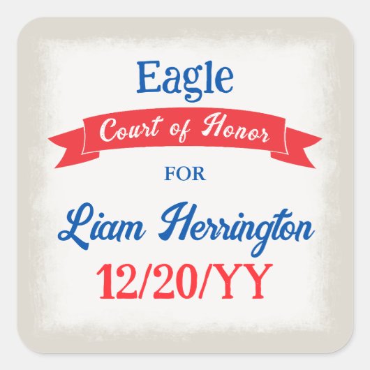 Red White Blue Celebration Sticker (Vorderseite)