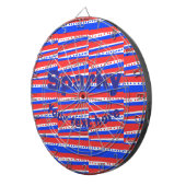 Red White Blue Circles Streifen Dartscheibe (Vorderseite rechts)