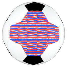 Red White Blue Circles Streifen Fußball