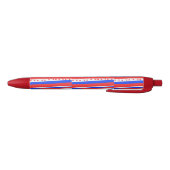 Red White Blue Circles Stripes Kugelschreiber (Unterseite)