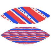 Red White Blue Circles Strips Football (Paneele)