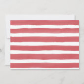 Red White Blue Cookout Paare Babydusche Einladung (Rückseite)