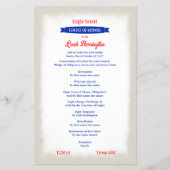 Red, White, Blue Court of Honor Program Flyer (Vorne)