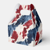 Red White Blue Cowhide Geschenkschachtel (Rückseite)