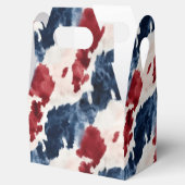 Red White Blue Cowhide Geschenkschachtel (Geöffnet)