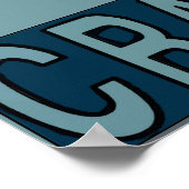 Red White Blue Crawfish Poster (Ecke)