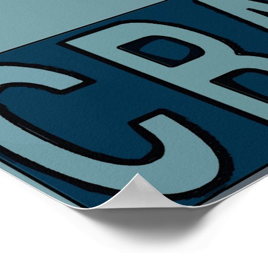 Red White Blue Crawfish Poster (Ecke)