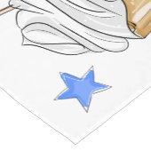 Red White Blue Cupcake Flag Star Patriotic Kurzer Tischläufer (Ecke)