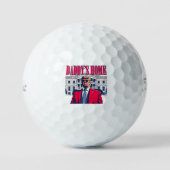 Red White & Blue Daddy's Zuhause Trump Whitehouse Golfball (Vorderseite)
