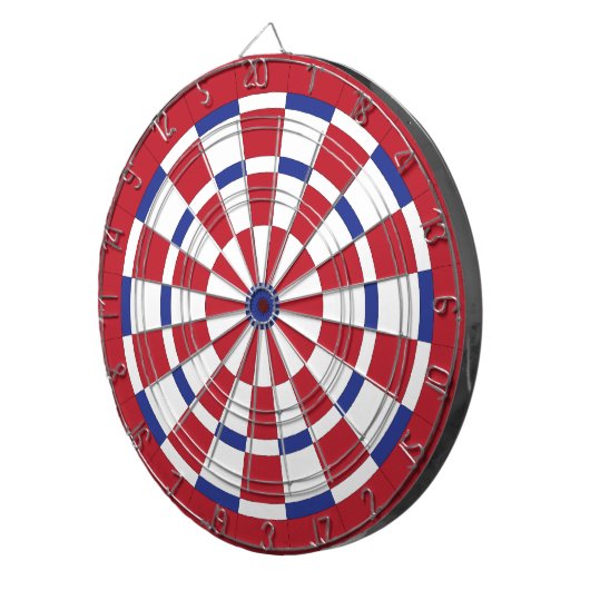 Red White & Blue Dartboard Dartscheibe (Vorderseite rechts)