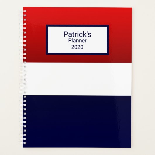 Red White & Blue Design Planer (Vorderseite)