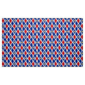 Red White Blue Diamond Gold Star Stoff (Fat Quarter (45,7 x 55,9 cm))