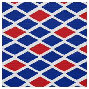 Red White Blue Diamond Snakeskin Stoff