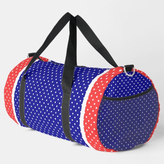 Red White Blue Duffle Bag (Rechte Ecke)