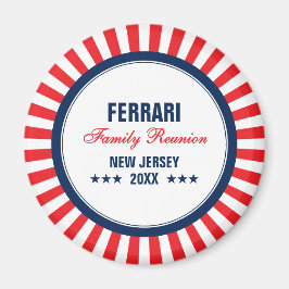 Red White Blue Family Wiedersehen Custom Magnet