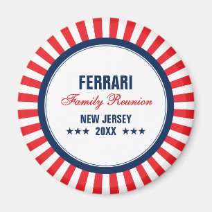 Red White Blue Family Wiedersehen Custom Magnet