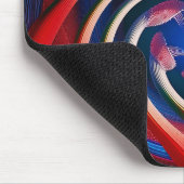 Red White & Blue Fantasy Fraktal Mousepad (Ecke)