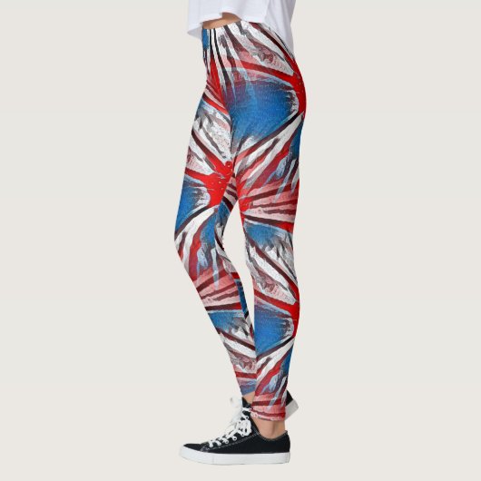 Red White Blue Firework Leggings (Links)