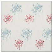 Red White & Blue Fireworks Custom Fabric Stoff (Muster)