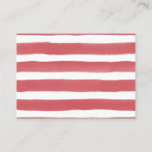 Red White Blue Fireworks Diaper Raffle Baby Dusche Begleitkarte (Rückseite)