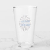 Red White Blue Fireworks Glas (Rückseite)