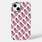 Red White Blue Flag Design Case-Mate iPhone Hülle (Rückseite)