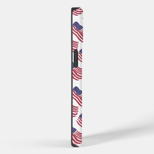 Red White Blue Flag Design Case-Mate iPhone Hülle (Rückseite / Rechts)