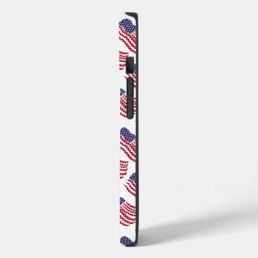 Red White Blue Flag Design Case-Mate iPhone Hülle (Rückseite / Links)