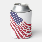 Red White Blue Flag Design Dosenkühler (Kanne Vorderseite)