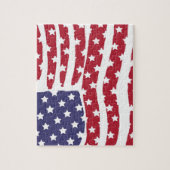 Red White Blue Flag Design Jigsaw Puzzle (Vertikal)