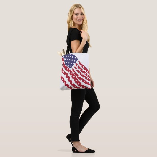 Red White Blue Flag Design Tasche (Am Model)