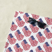Red White Blue Flag Muster Design Beach Handtuch (Beispiel)