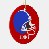 Red, White, & Blue Football Helmet Ornament (Rechts)