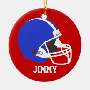 Red, White, & Blue Football Helmet Ornament