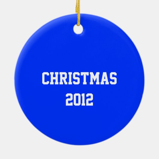 Red, White, & Blue Football Helmet Ornament (Hinten)