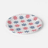 Red White Blue Fun Celebration Pappteller (Schrägansicht)