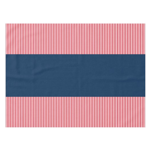 Red White & Blue Fun Celebration Tischdecke (Vorderseite (Horizontal))