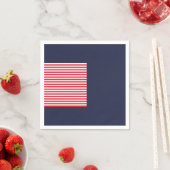Red White & Blue Fun Patriotic Feier Serviette (Beispiel)