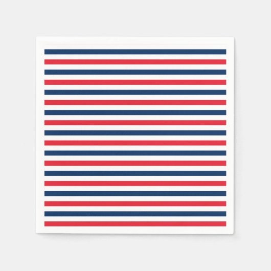 Red White & Blue Fun Patriotic Freedom Celebration Serviette (Vorderseite)