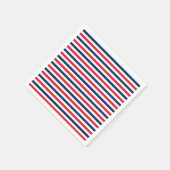 Red White & Blue Fun Patriotic Freedom Celebration Serviette (Ecke)