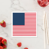 Red White & Blue Fun Patriotic Freedom Celebration Serviette (Beispiel)